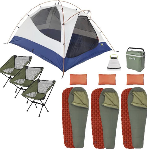 REDWOOD: 3 person Tent & Gear rental: Expedition Package