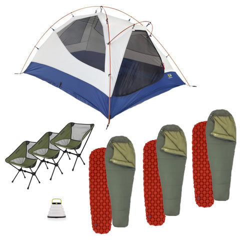 OLYMPIC: 3 person Tent & Gear rental: Minimalist Package