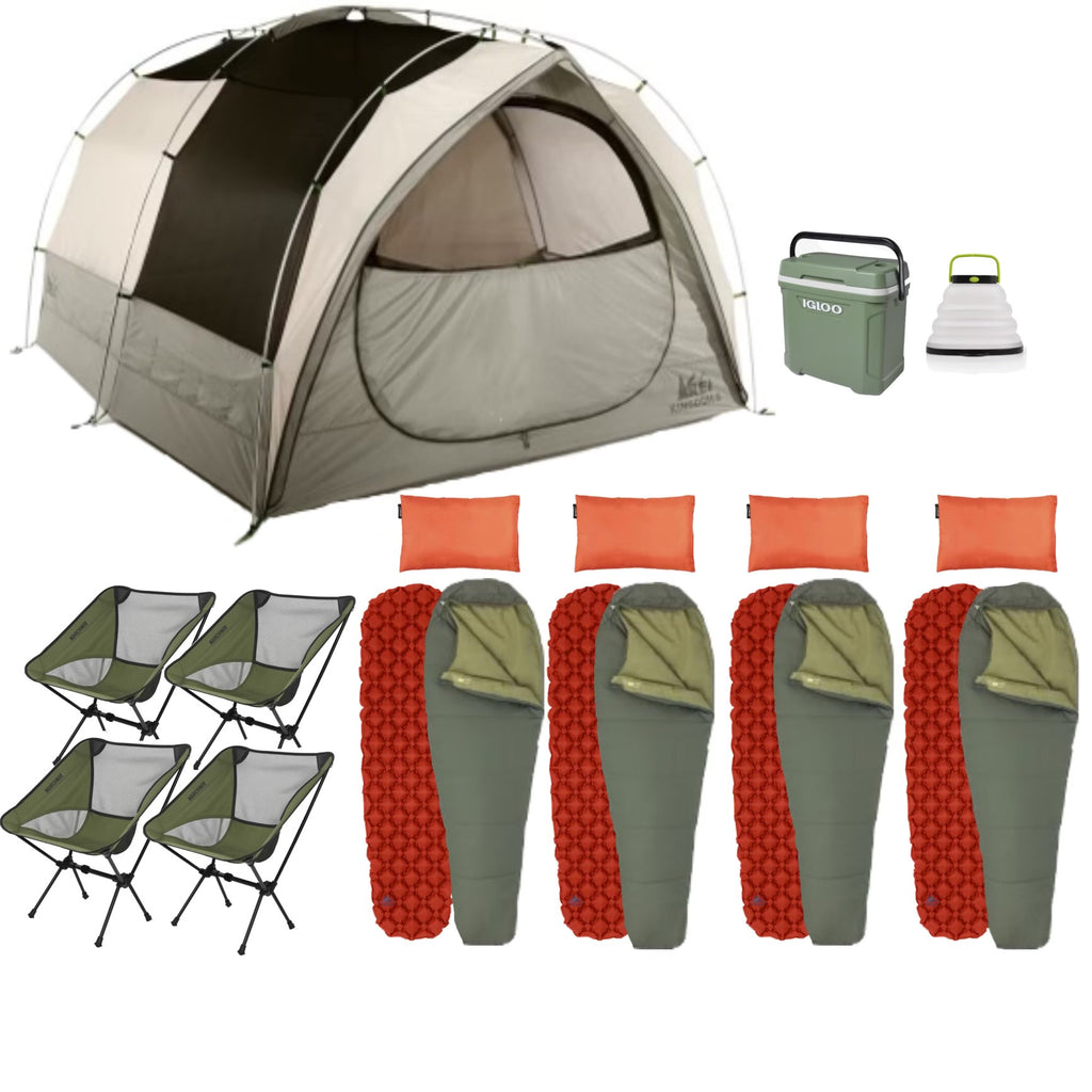 tents and camping equipment SMOKY MOUNTAINS: 4 Person Tent & Gear Rental: Expedition Package – Camping Rental